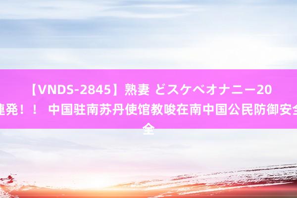 【VNDS-2845】熟妻 どスケベオナニー20連発！！ 中国驻南苏丹使馆教唆在南中国公民防御安全