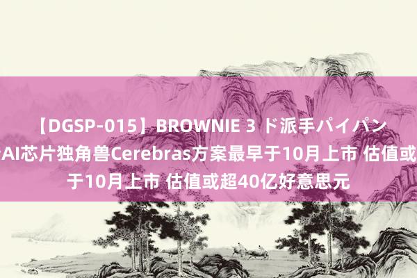 【DGSP-015】BROWNIE 3 ド派手パイパン強め黒ギャル 传AI芯片独角兽Cerebras方案最早于10月上市 估值或超40亿好意思元