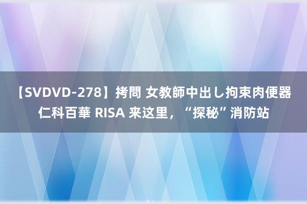 【SVDVD-278】拷問 女教師中出し拘束肉便器 仁科百華 RISA 来这里，“探秘”消防站