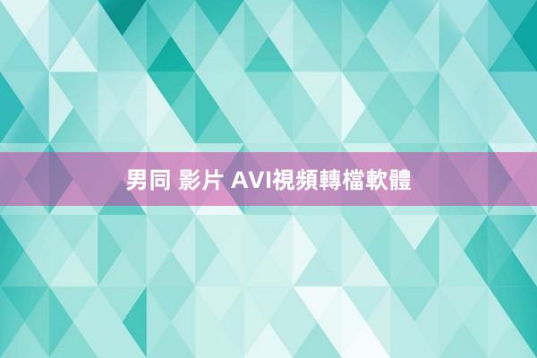 男同 影片 AVI視頻轉檔軟體